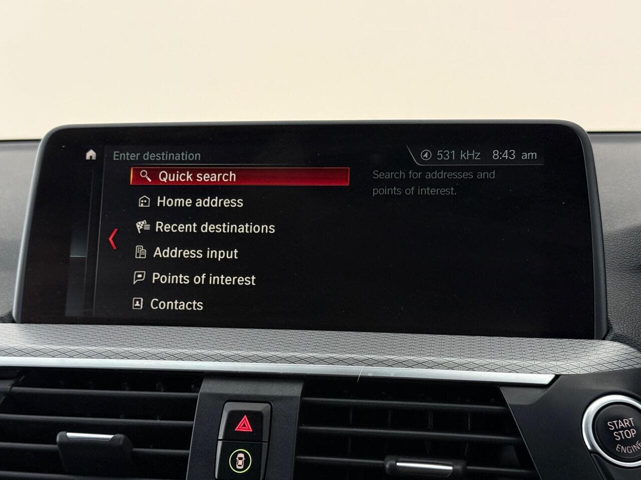 BMW X3 thumbnail Infotainment System