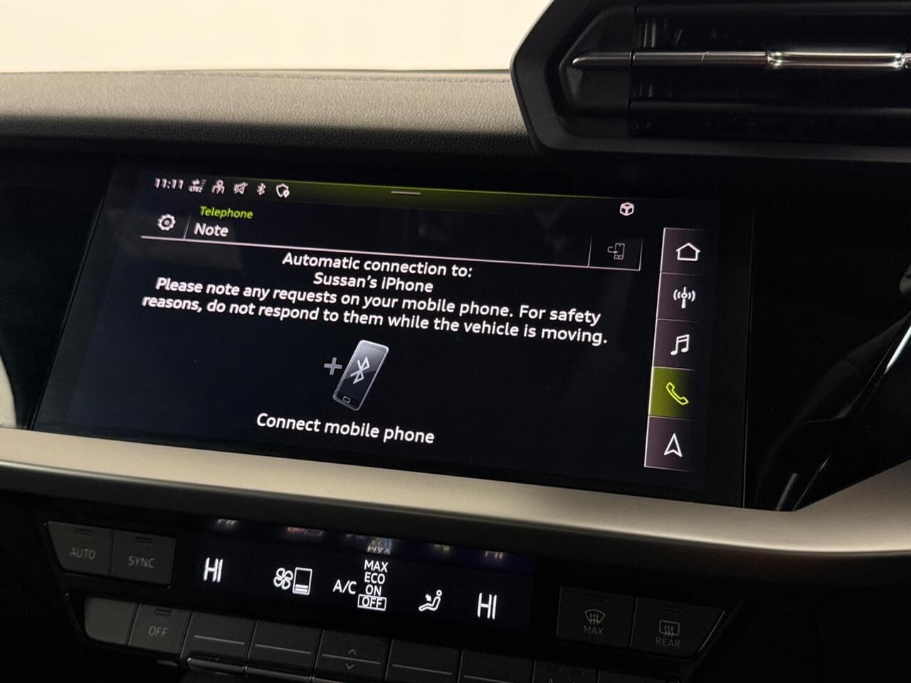 Audi A3 thumbnail Infotainment System
