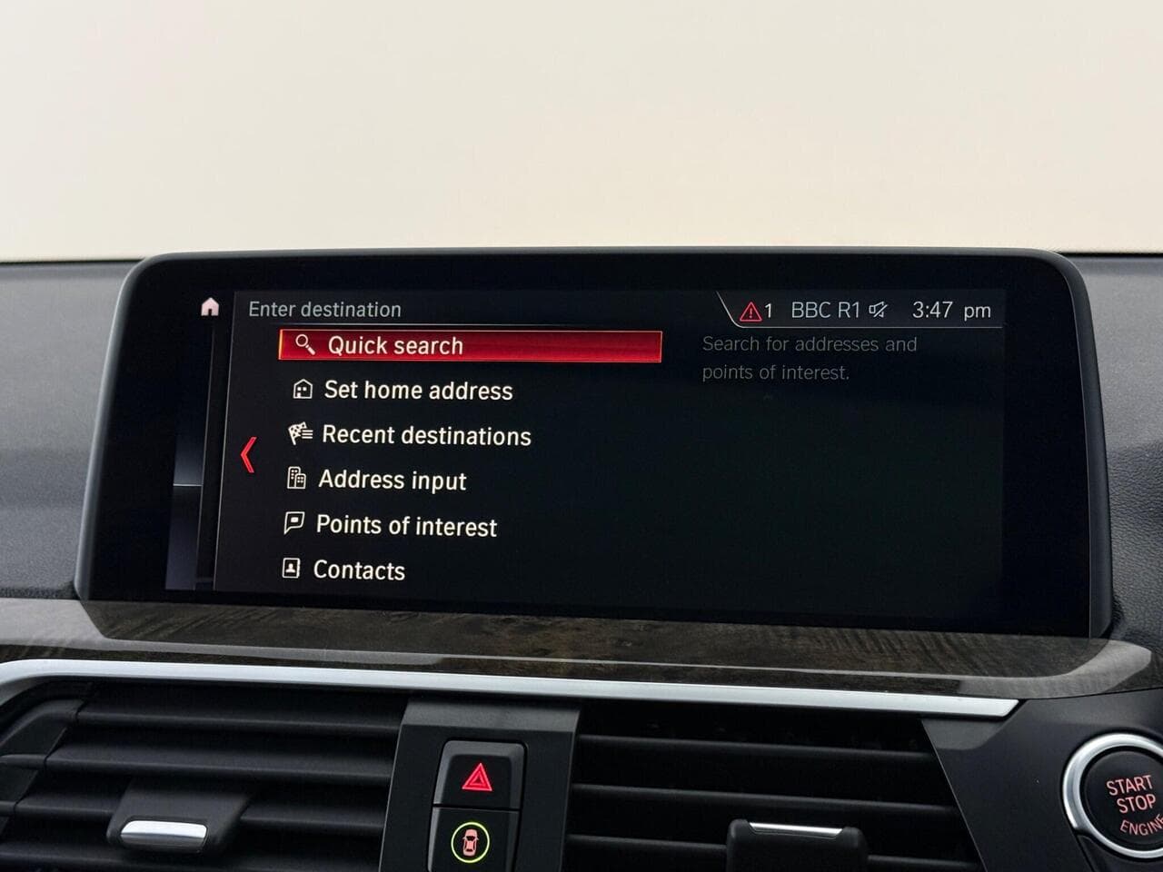 BMW X3 thumbnail Infotainment System