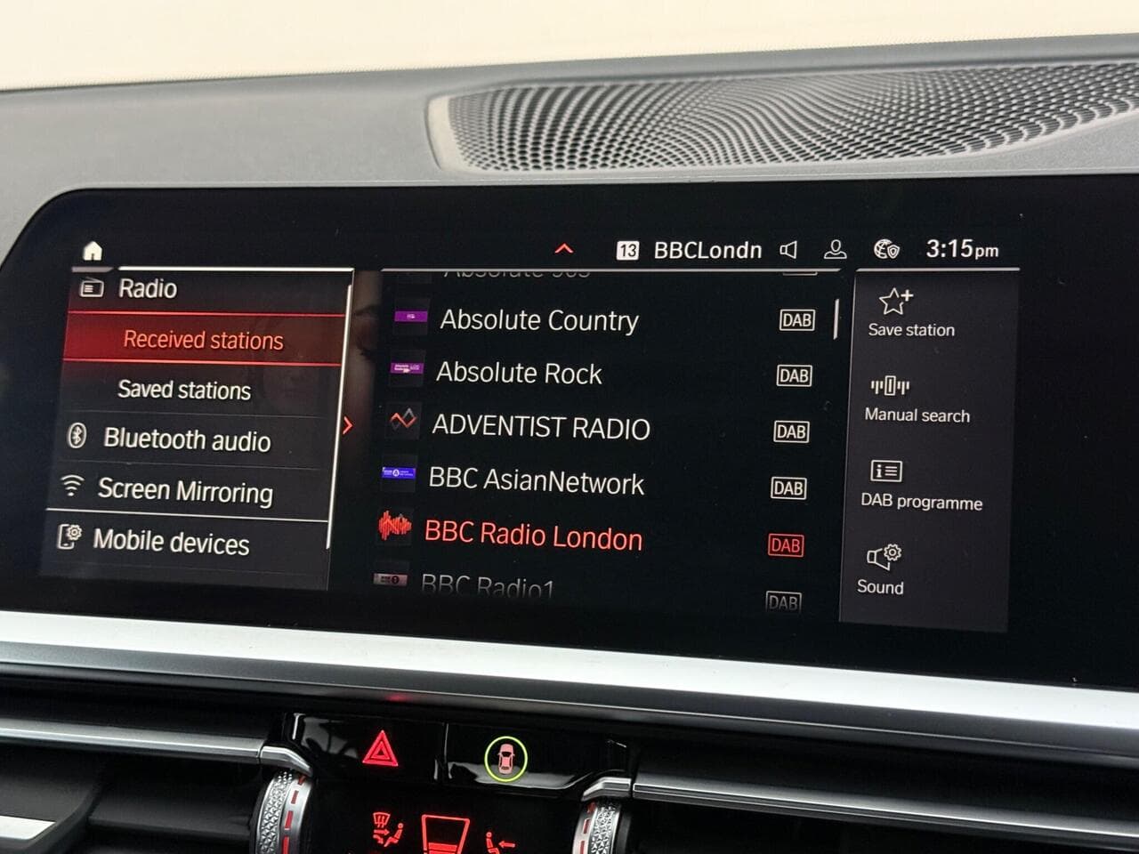 BMW 3 Series thumbnail Infotainment System
