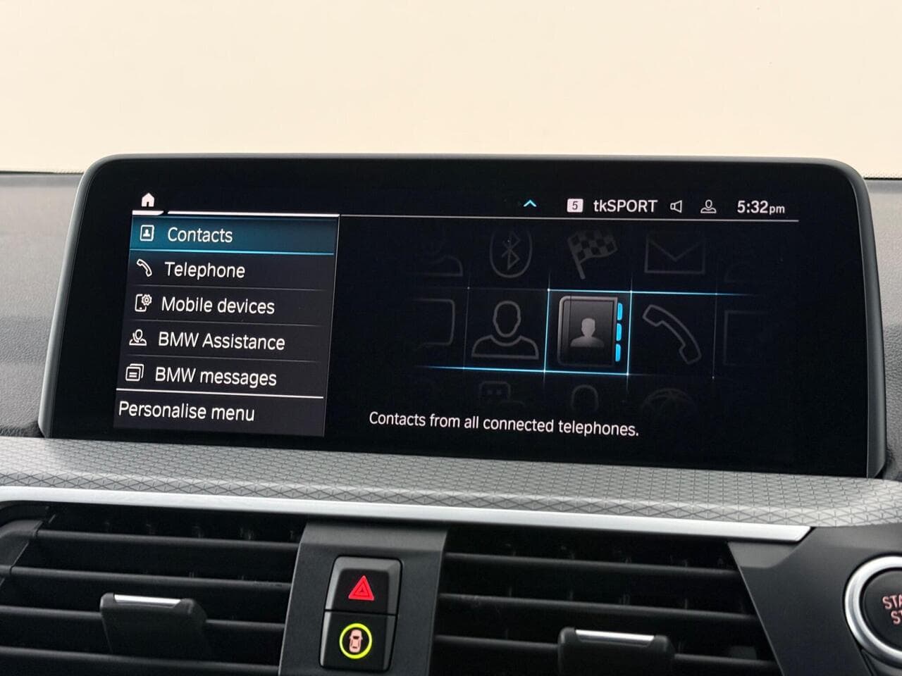 BMW X3 thumbnail Infotainment System