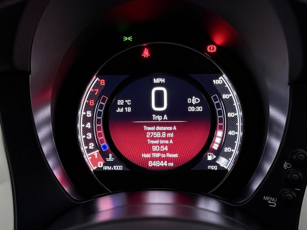Abarth 595 thumbnail Driver Instruments