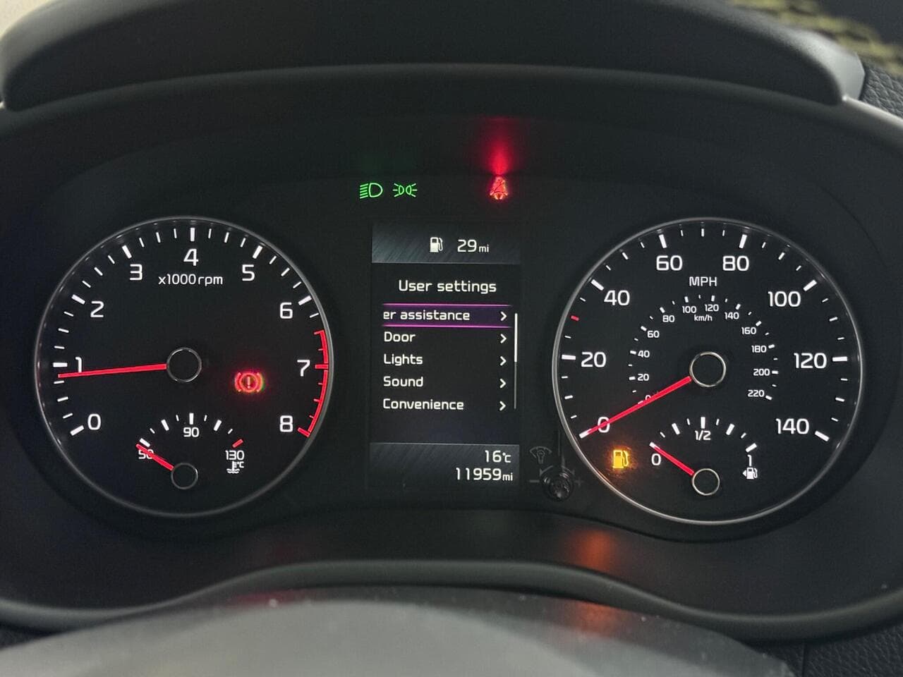 Kia Picanto thumbnail Driver Instruments