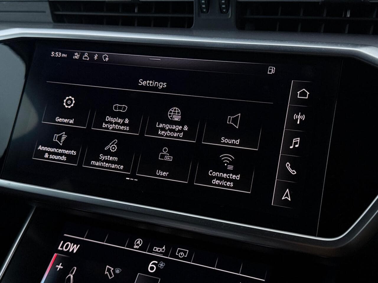 Audi A6 Saloon thumbnail Infotainment System