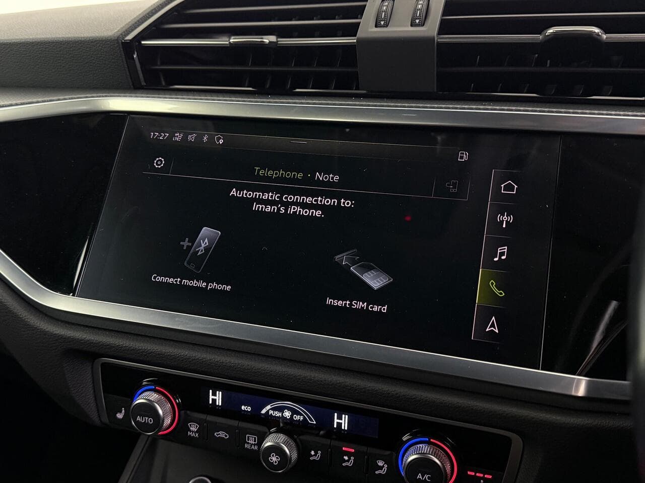 Audi Q3 thumbnail Infotainment System