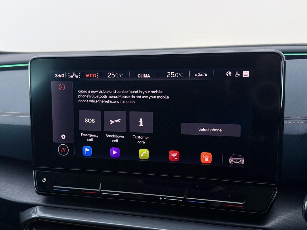 CUPRA Formentor thumbnail Infotainment System