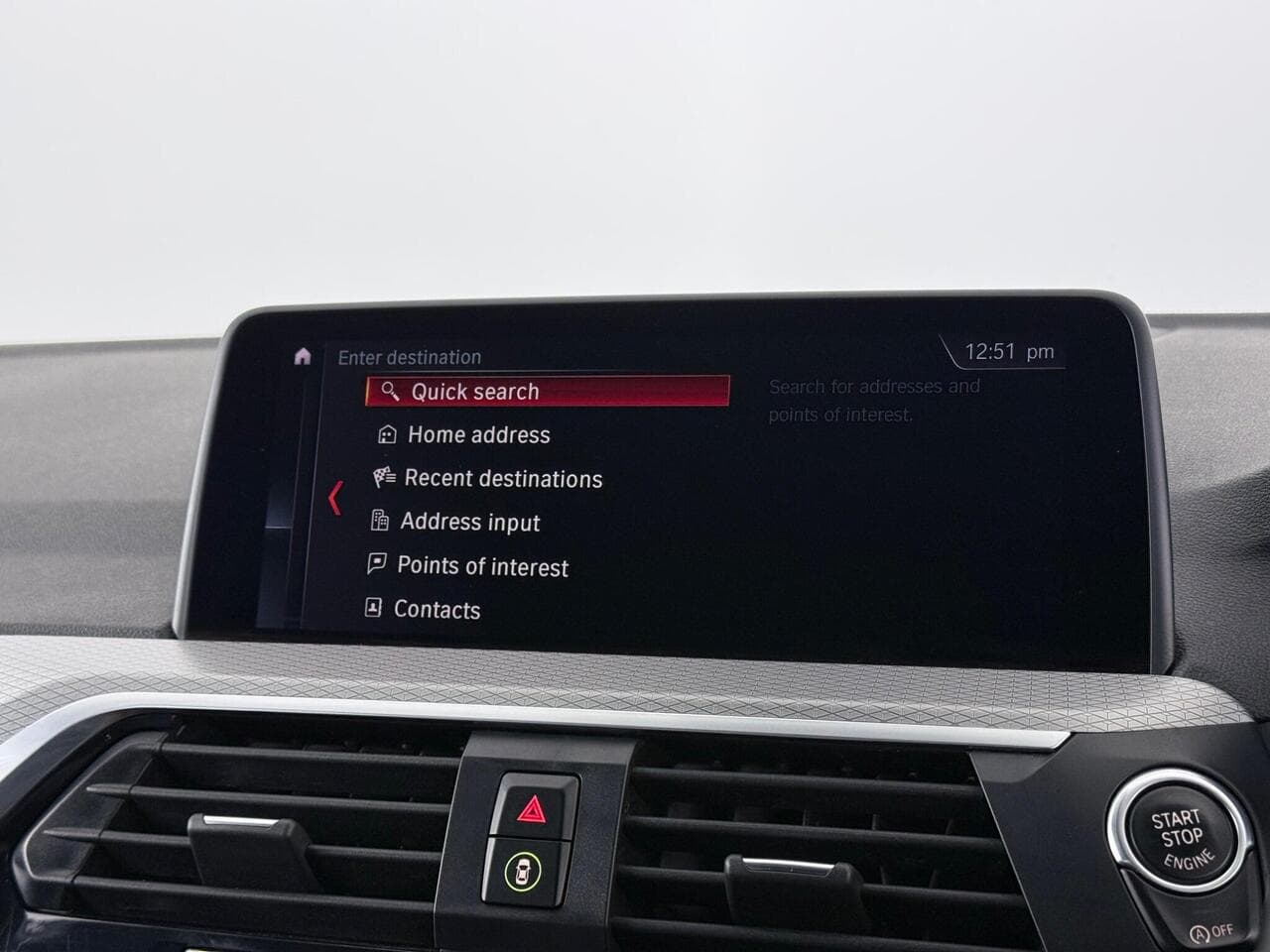 BMW X3 thumbnail Infotainment System