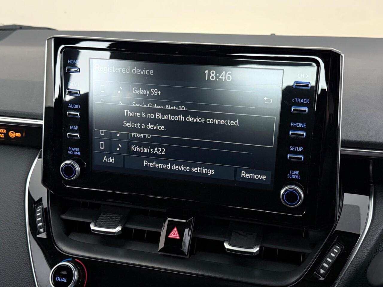 Toyota Corolla thumbnail Infotainment System