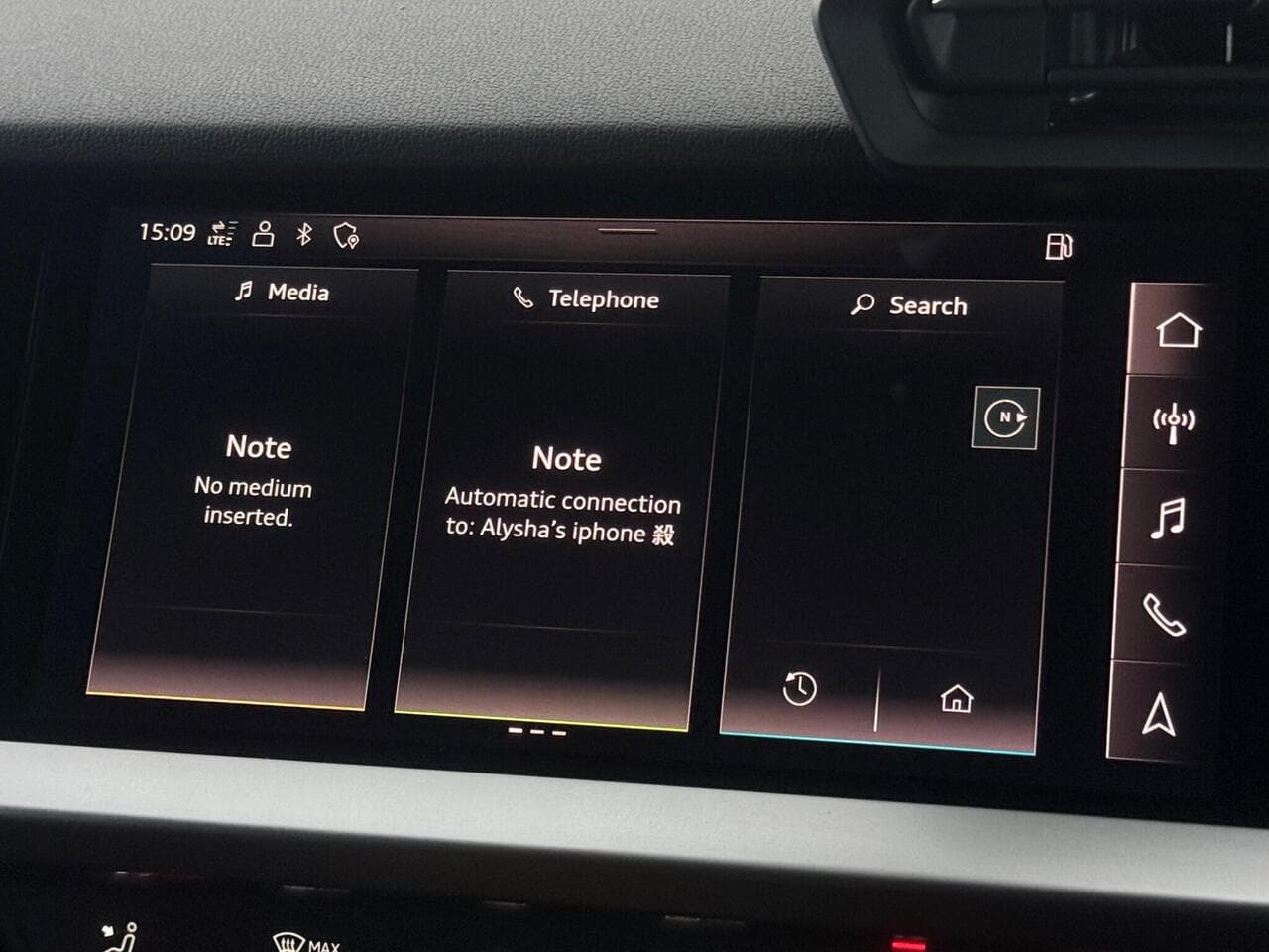 Audi A3 thumbnail Infotainment System