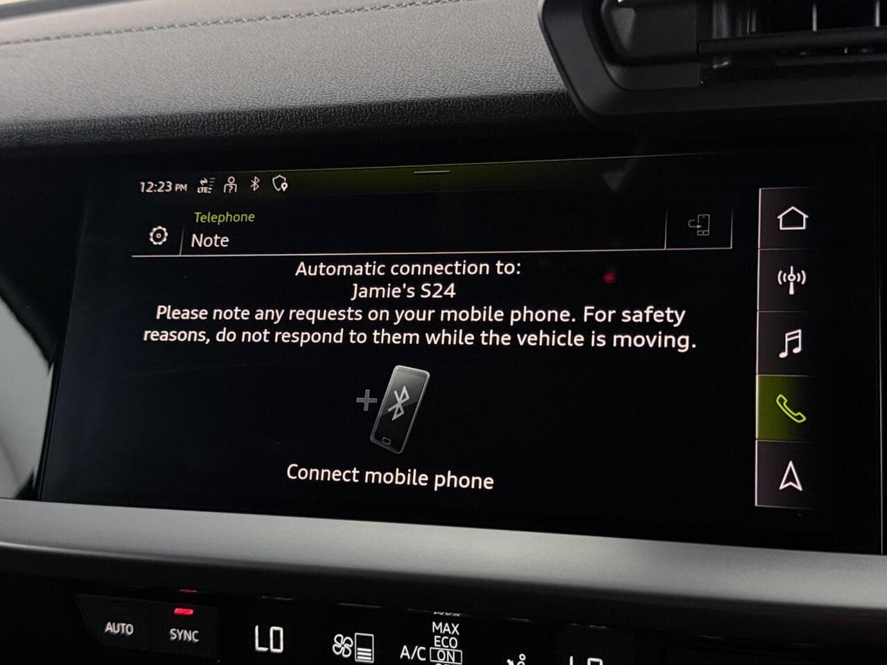 Audi A3 thumbnail Infotainment System