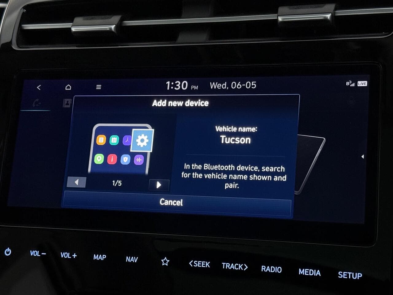 Hyundai TUCSON thumbnail Infotainment System