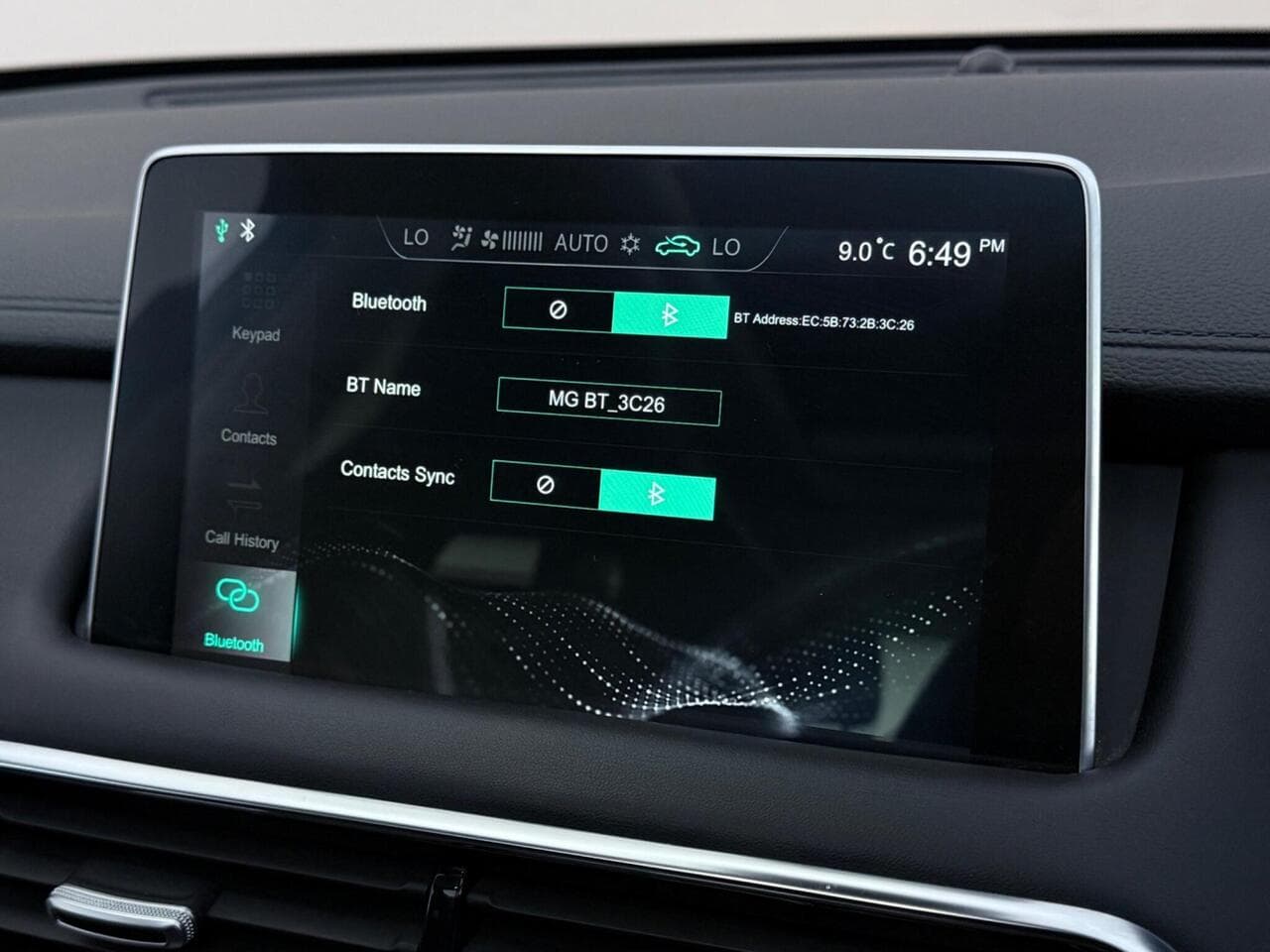 MG MG HS thumbnail Infotainment System