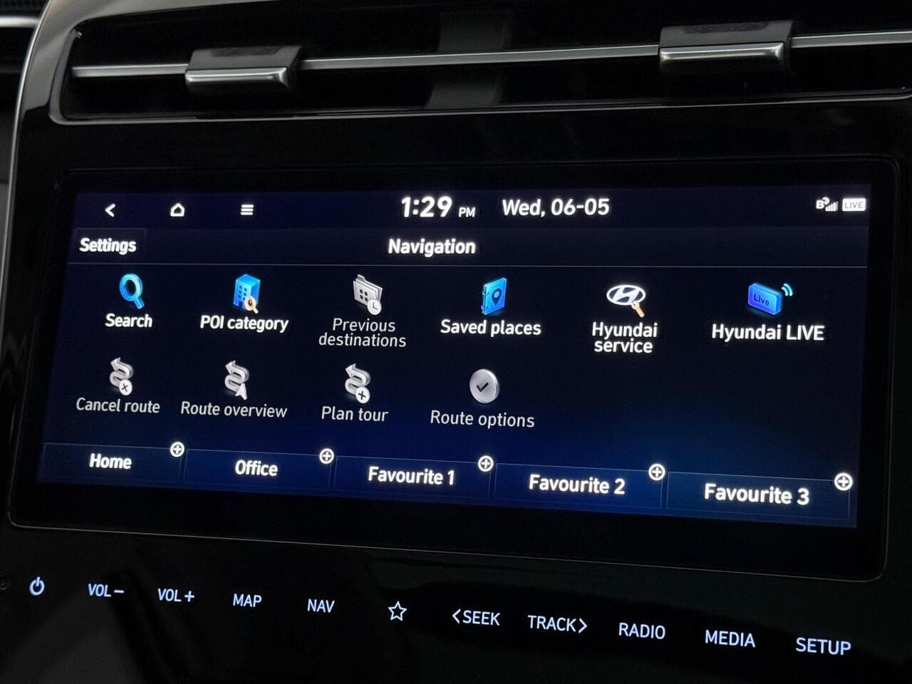 Hyundai TUCSON thumbnail Infotainment System