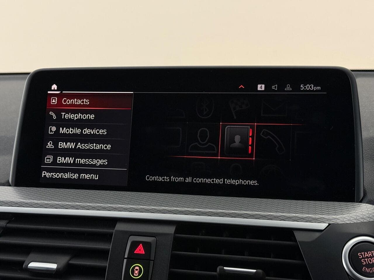 BMW X3 thumbnail Infotainment System