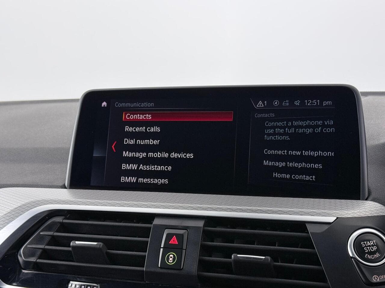 BMW X3 thumbnail Infotainment System