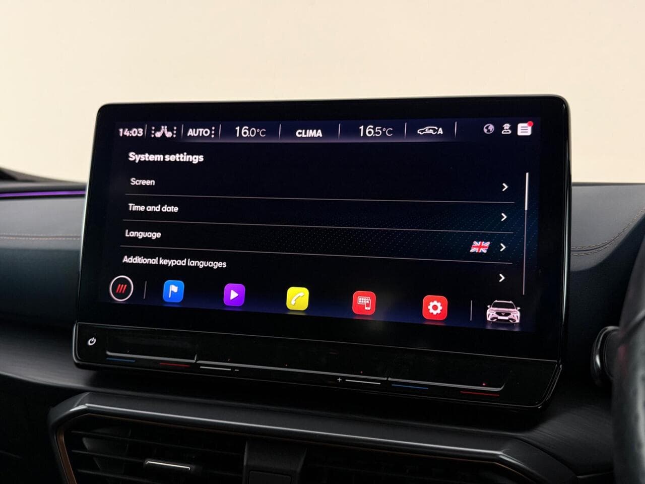 CUPRA Formentor thumbnail Infotainment System