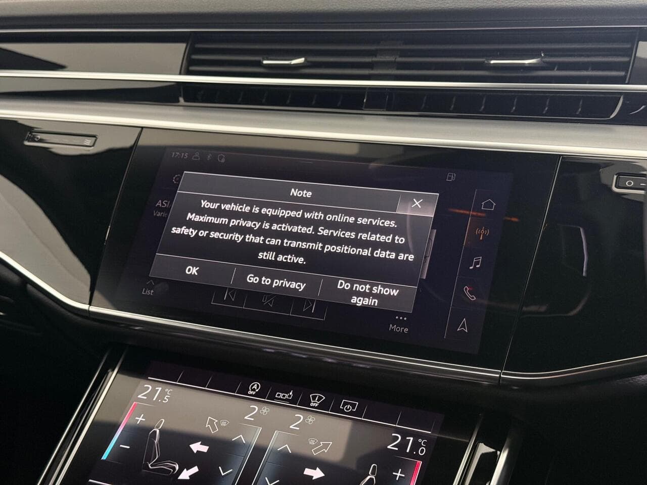Audi A8 thumbnail Infotainment System