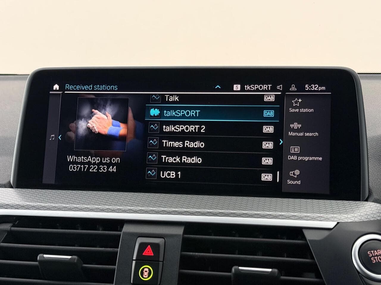 BMW X3 thumbnail Infotainment System