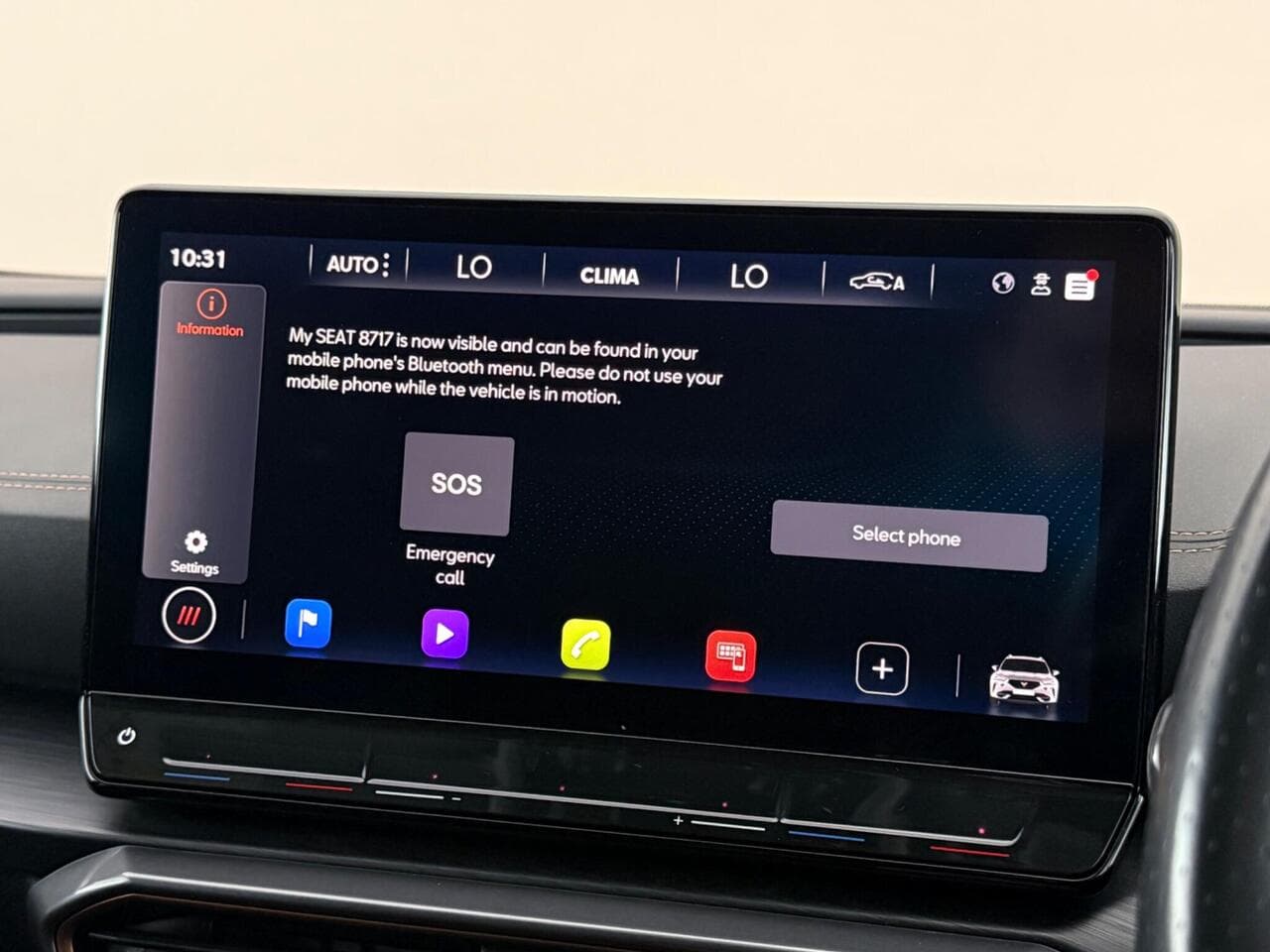 CUPRA Formentor thumbnail Infotainment System