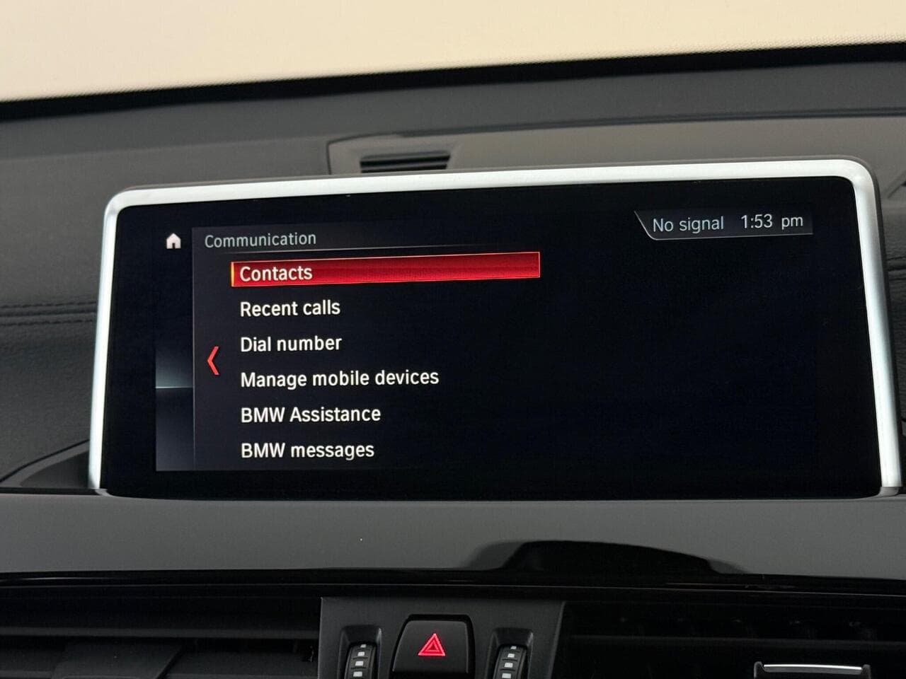 BMW X1 thumbnail Infotainment System