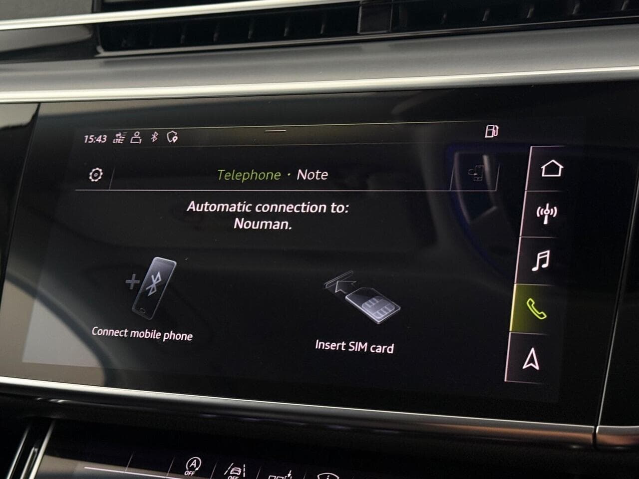 Audi A8 thumbnail Infotainment System