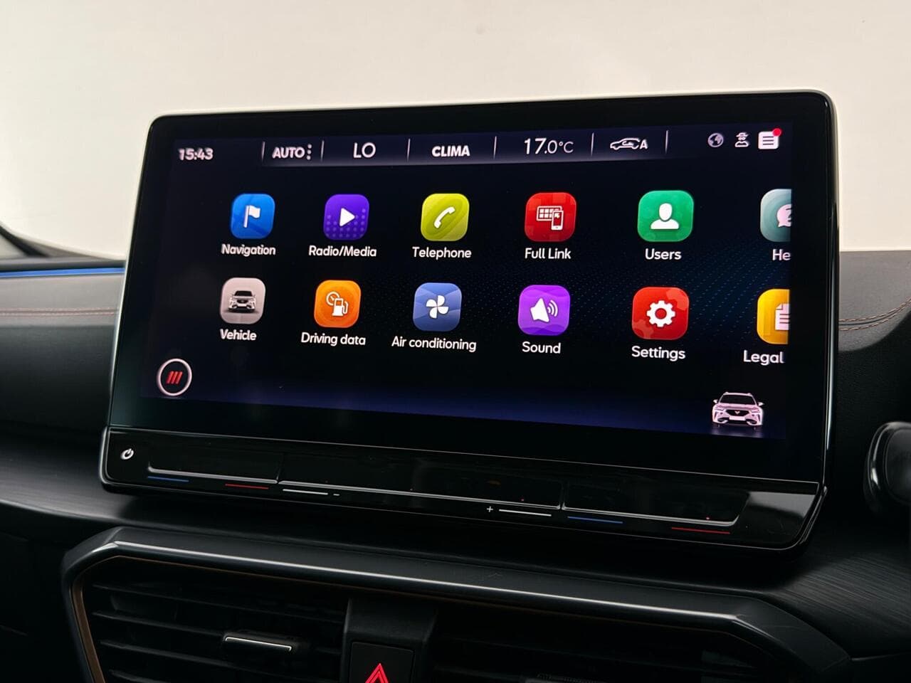 CUPRA Formentor thumbnail Infotainment System