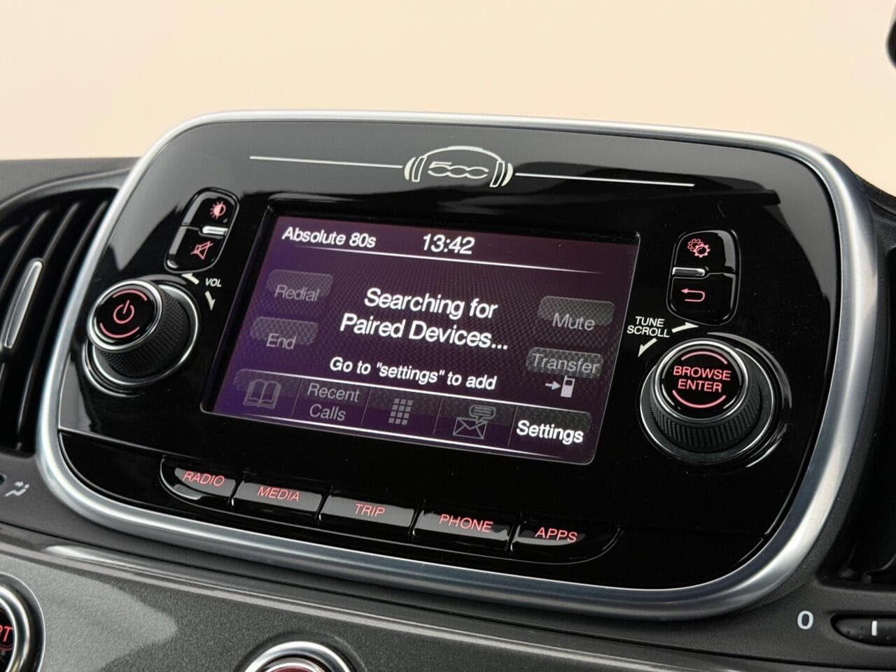 Abarth 595 thumbnail Infotainment System