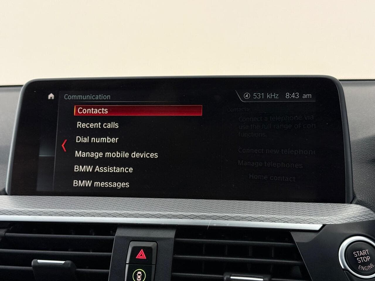 BMW X3 thumbnail Infotainment System
