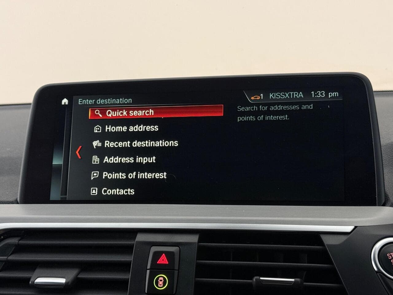 BMW X3 thumbnail Infotainment System