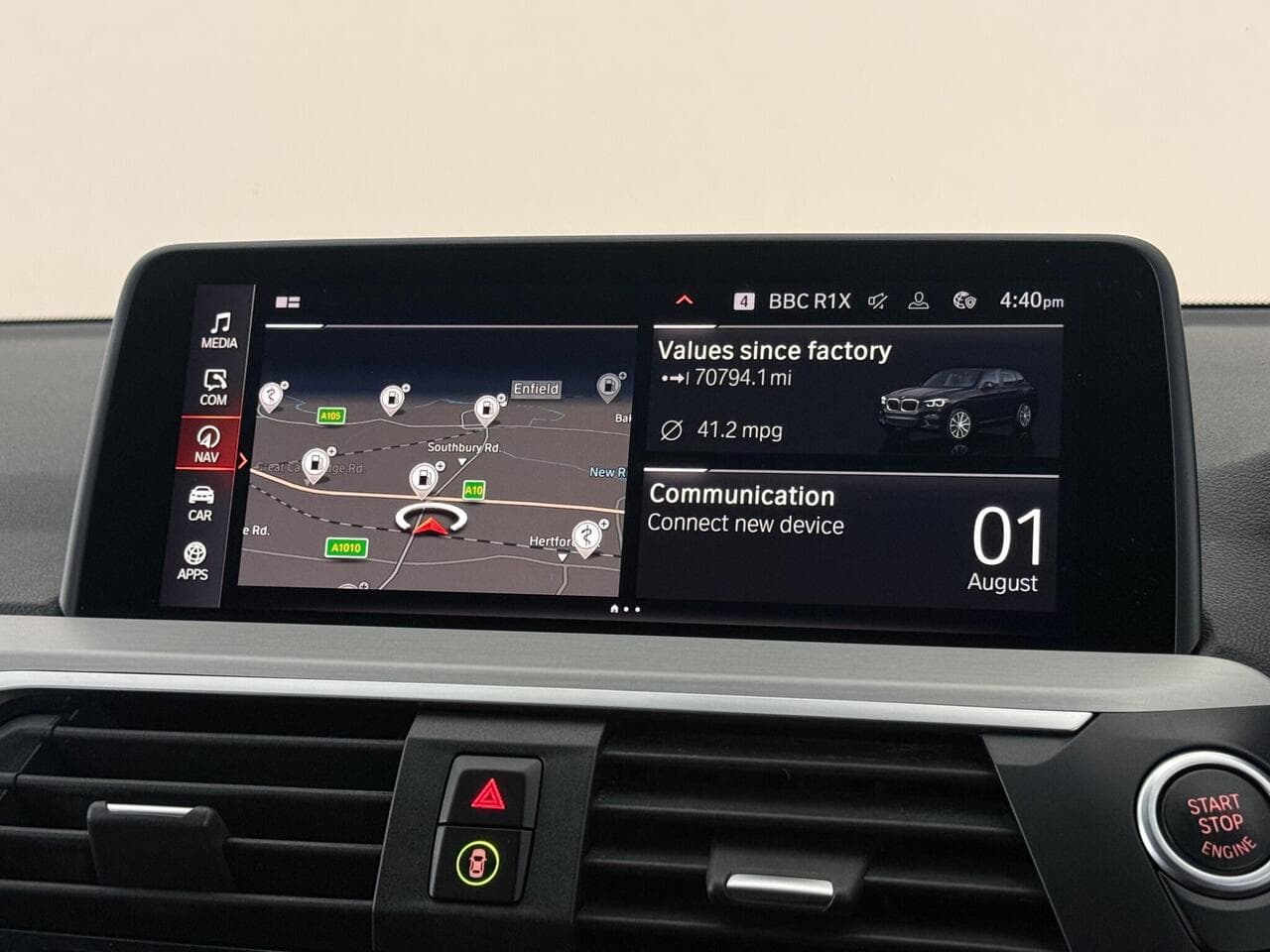 BMW X3 thumbnail Infotainment System